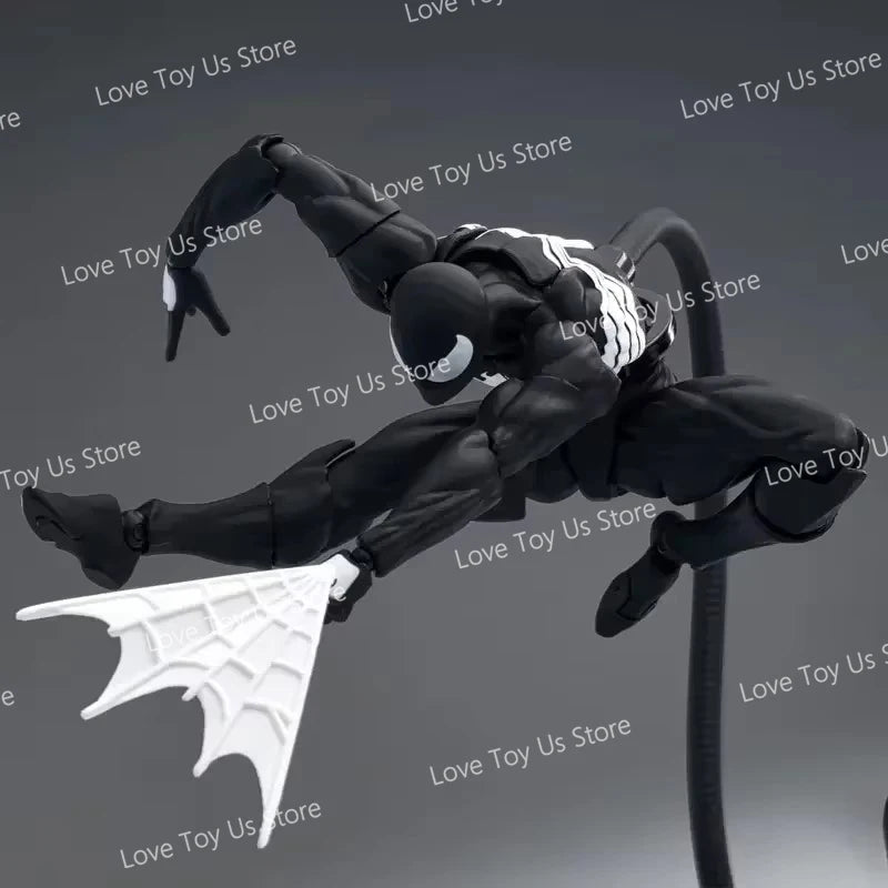 Original Mess Toys Spider Figure – Black Suit & Scarlet Spider Kaine Parker Action Figure
