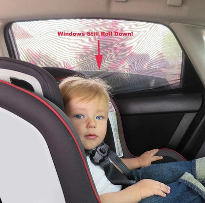 Universal Car Sun Side Window Shade Curtain : Rear Window Cover for UV Protection - Stylish Sunshade Visor Shield and Automotive Accessory