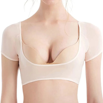 T-shirt Shape Sweat Pads - Washable Armpit Sweat Guards Shield Deodorant for Women Girls - Reusable Underarm Perfume Absorbent