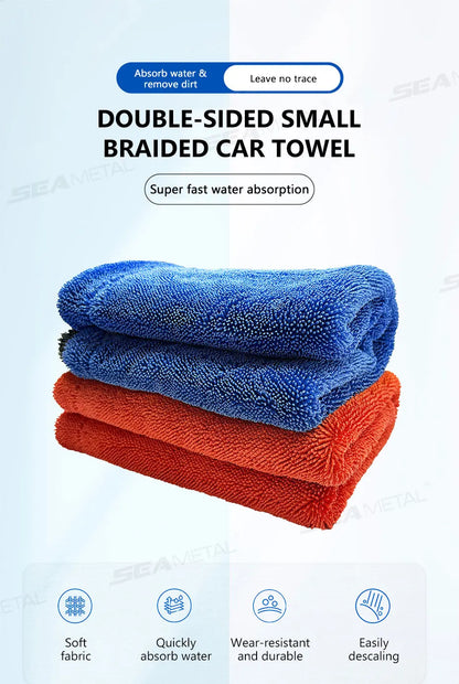 SEAMETAL 1200GSM Microfiber Car Towel – Ultra-Soft Heavy-Duty Drying & Detailing Cloth