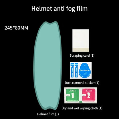 Motorcycle Helmet Clear Rainproof Anti-Fog Film – Nano Coating Sticker for Safety Driving, Durable Universal Helmet Accessory