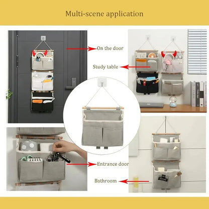 Wall & Door Hanging Storage Bag – Waterproof Underwear Organizer, Sundries Pouches for Closet and Home Decor