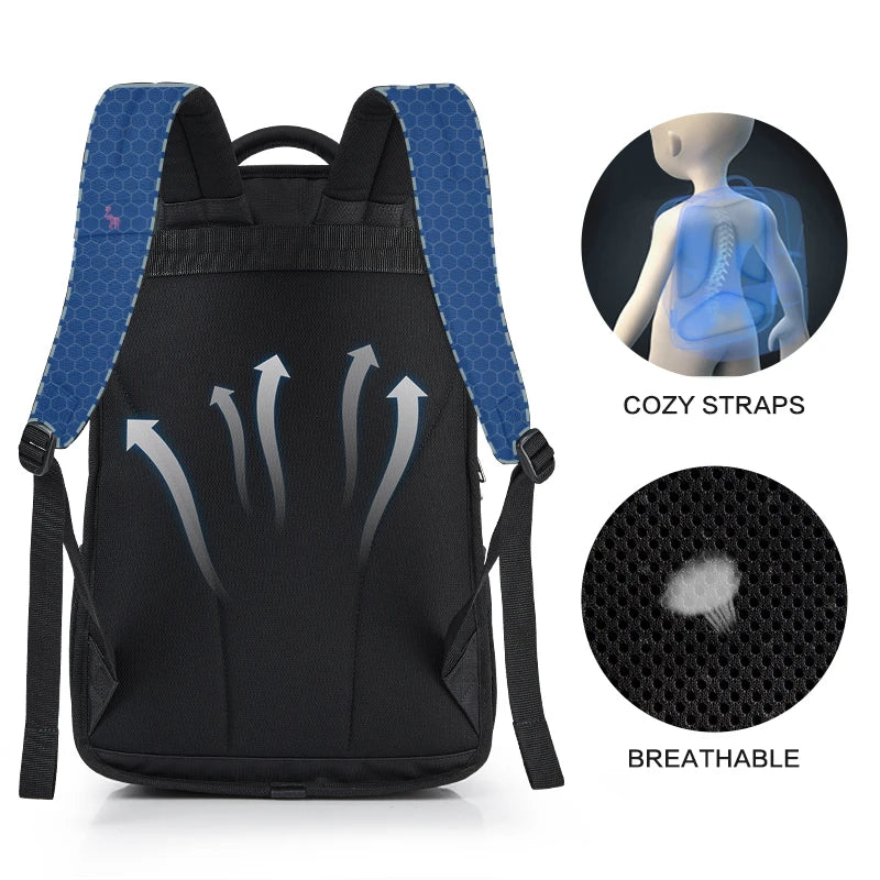 OIWAS 14" Laptop Backpack – 29L Waterproof Nylon School, Travel & Casual Bag for Teenagers & Men