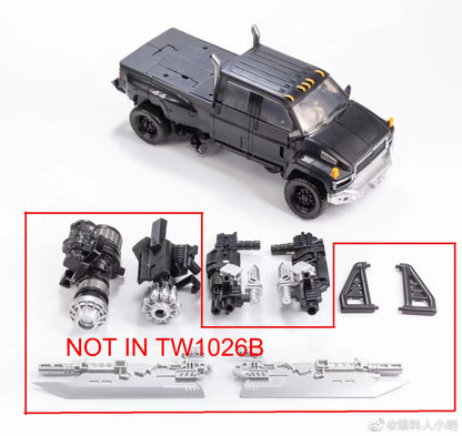 BAIWEI TW1026 Ironsheet Transformation Robot — SS14 Weapon Expert Truck to Car Action Figure (In Stock)
