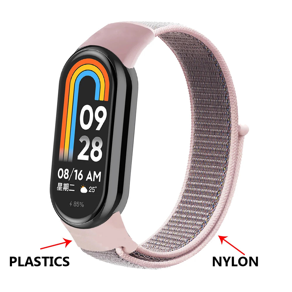 Nylon Loop Strap for Xiaomi Mi Band 9 & 8 NFC – Sport Replacement Wristband for Mi Band 7 6 5 4 3