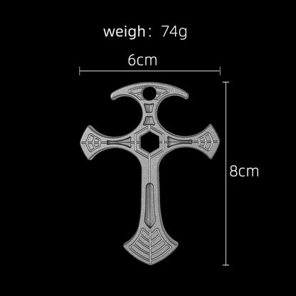EDC Tactical Cross Pendant - Compact Outdoor Utility & Everyday Carry Accessory