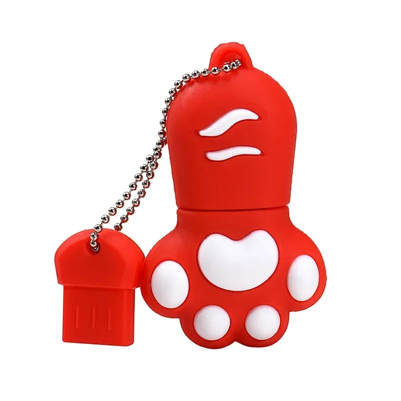 JASTER Cartoon USB Flash Drive – Cat Claw Design, 4GB/8GB/16GB/32GB/64GB USB 2.0 Pendrive