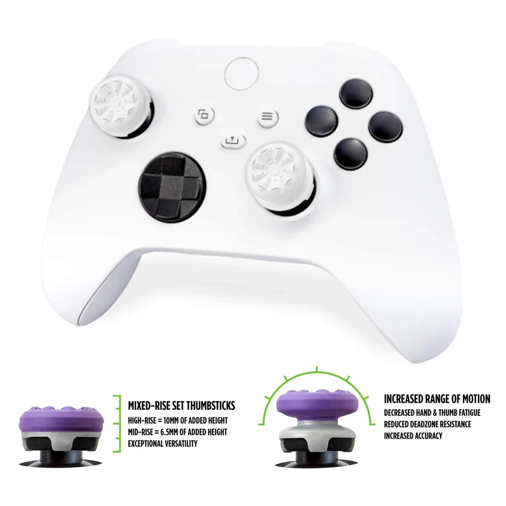 2PCS Xbox One & Series X/S Performance Thumb Grip Caps – Silicone Analog Stick Covers