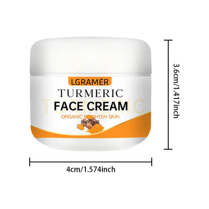 Turmeric Whitening Face Cream – Wrinkle Removal, Fine Line Lightening & Youthful, Bright, Moisturized Skin