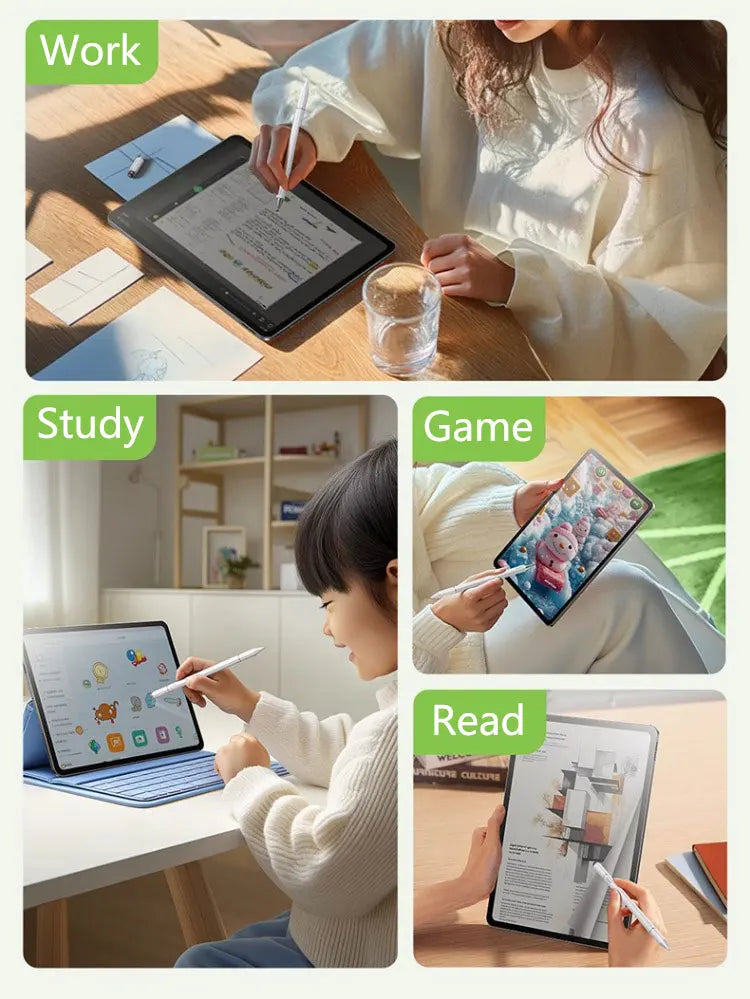 Lenovo Universal Stylus with 3 Pen Tips – Compatible with Android, iOS, iPad, Apple Pencil, Huawei, Xiaomi & Samsung Tablets