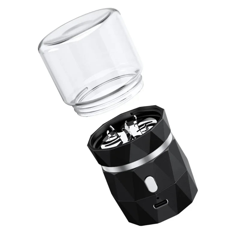 SMO Portable Electric Tobacco & Herb Grinder – Dry Grass Crusher Machine with Intelligent Touch Smoke Prevention