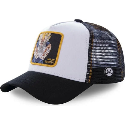 Dragon Ball Son Goku Cap - Embroidered Hip Hop Trucker Mesh Hat Adjustable Summer Travel Sun Visor for Men