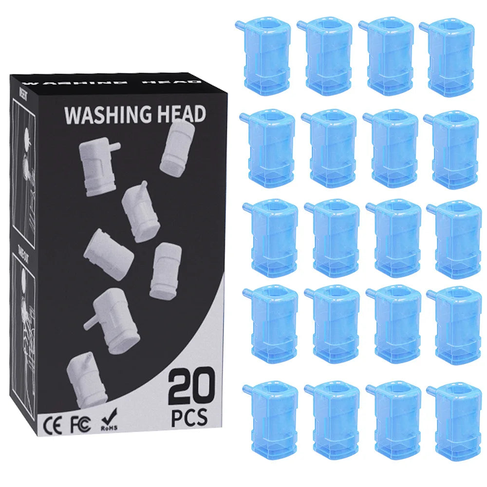 Disposable Tattoo Needle Cleaner Nozzle – Silicone Automatic Washing Head Accessories for Tattoo Machine Needle Cleaning Tool
