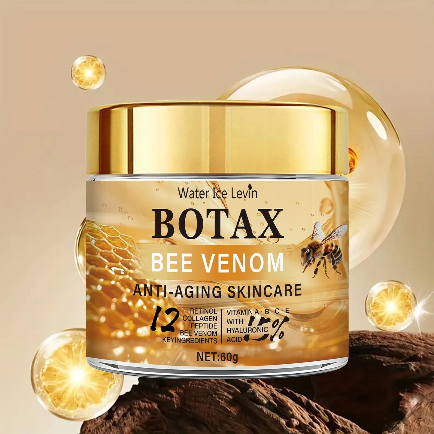 Botax Bee Venom Cream - Deep Wrinkle Care, Skin Firming & Rejuvenating Moisturizer 60g