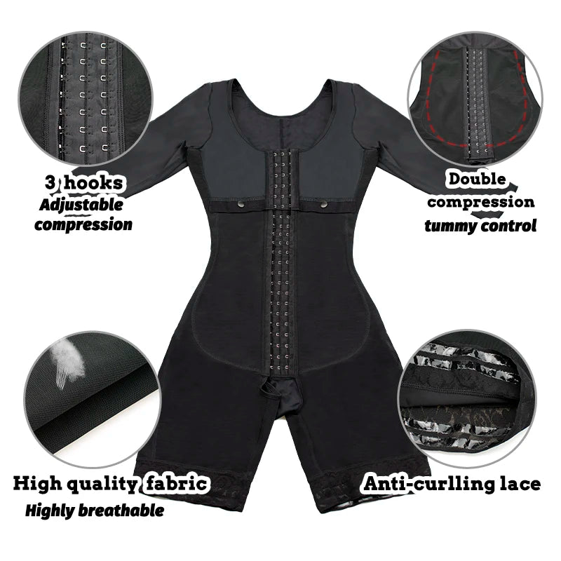 Colombian Girdle Shapewear – Tummy Slimming Bodysuit Corset, Full Body Reducer & Postpartum Shaper