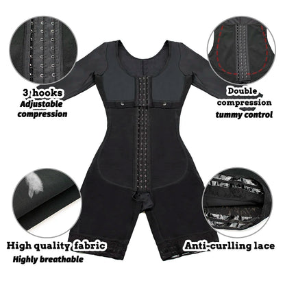 Colombian Girdle Shapewear – Tummy Slimming Bodysuit Corset, Full Body Reducer & Postpartum Shaper