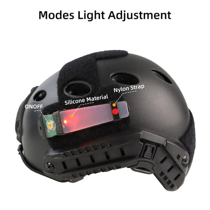 BOOIU Tactical Helmet IR Strobe Light – Waterproof Safety Flashing Signal Lamp for Hiking & Cycling