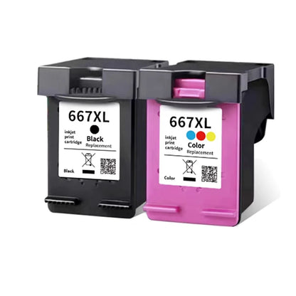 HP 667XL Ink Cartridge - Compatible Replacement for DeskJet Ink Advantage 1275, 2374, 2375, 2376, 2775, 2776 & 6475 Series