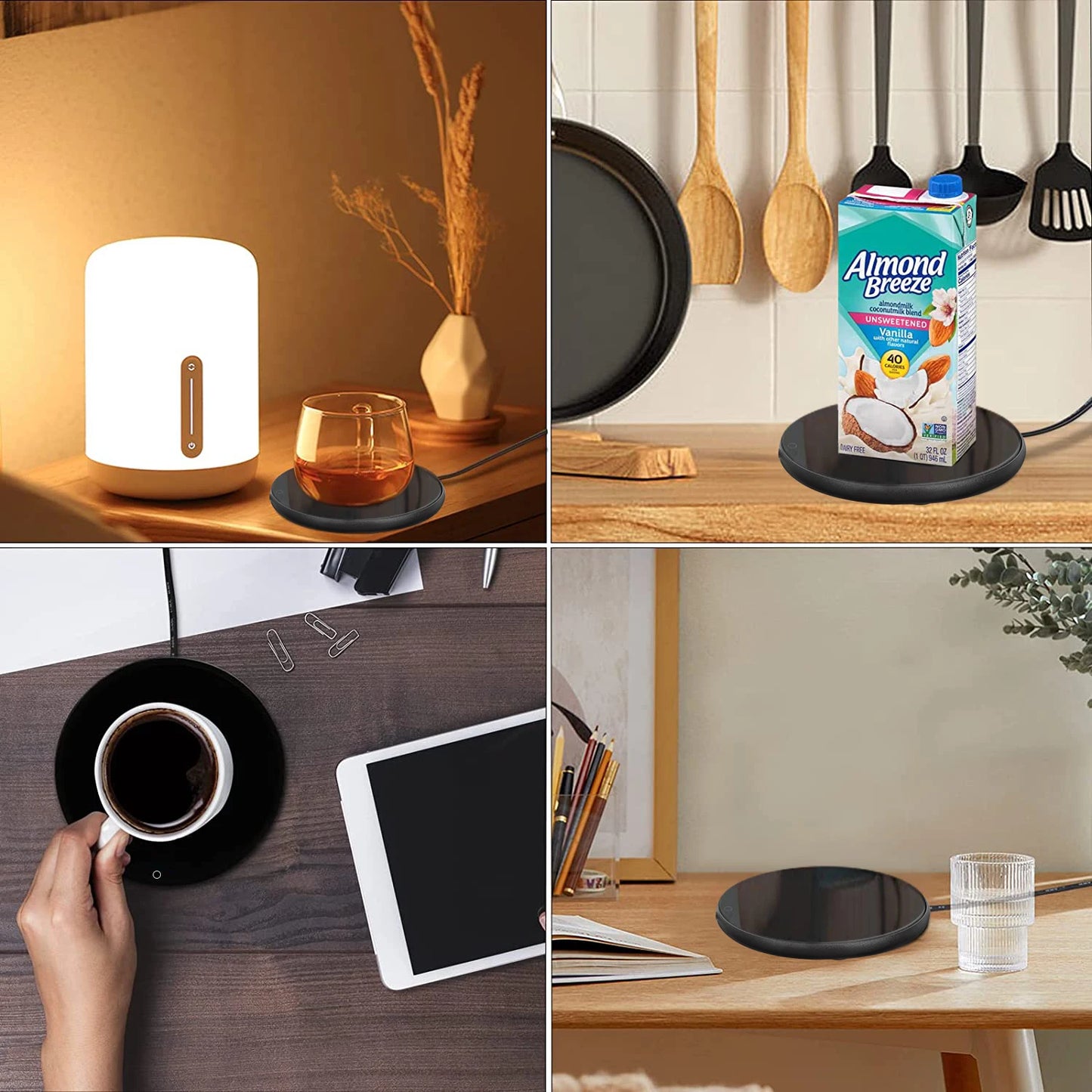 USB Mug Warmer – Electric Coffee & Tea Cup Heater Thermostatic Heating Coaster for Home & Office