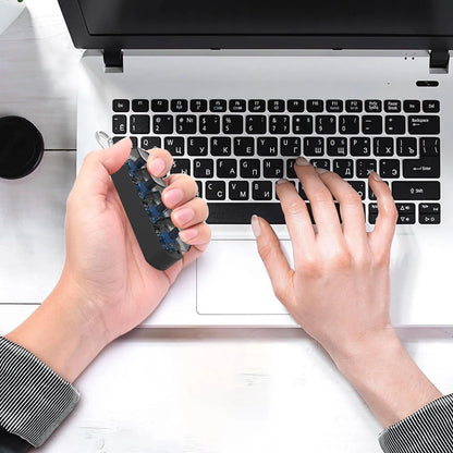 4-Keys Mechanical Keyboard Keycap Toy – Anti-Stress Finger Button Decompression Keychain for Children and Adults