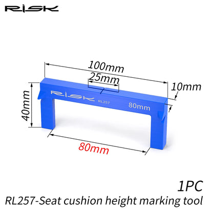 RISK Bicycle Seat Cushion Height Measuring Tool – Bike Fitting & Measurement Gauge
