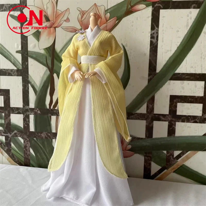 1/6 Female Doll Hanfu Outfit – Ancient Traditional Dress for 12-Inch Action Figures, Cosplay Model Toy
