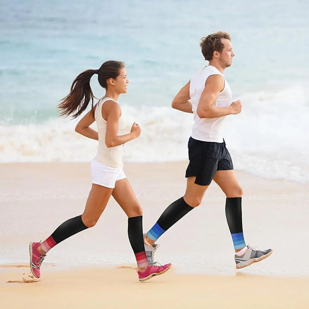 Calf Compression Sleeves - 20-30mmHg Footless Leg Support for Running, Sports and Marathon Training