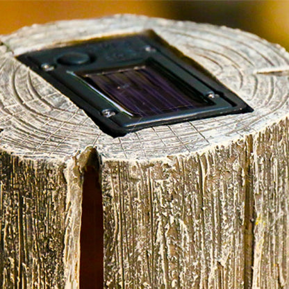 Tree Stump Solar Garden Light - Automatic Outdoor Courtyard Decorative Lamp