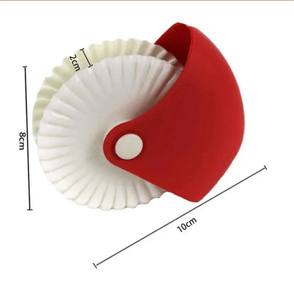 Pizza & Pastry Lattice Cutter – Plastic Wheel Roller for Pie Crust Baking
