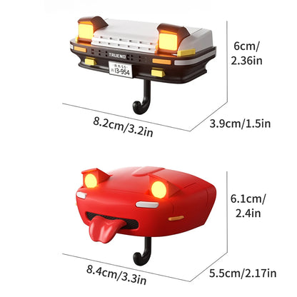 AE86 Car Headlight Key Holder - Creative Vehicle Keychain & Storage Rack for Car Decoration