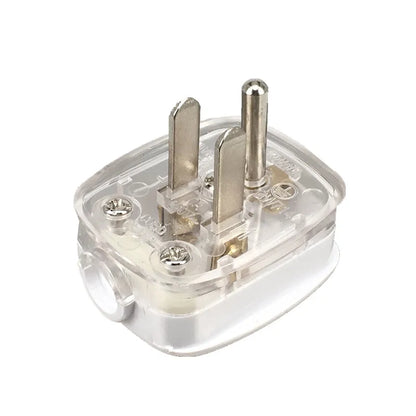 US American 3-Pin AC Power Plug - Rewireable Male Electrical Connector with Wire for Extension Cord Cable