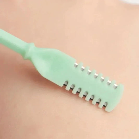 Manual Double Head Nose Hair Trimmer - Painless Portable Nostril Hair Remover & Ear Brow Grooming Tool