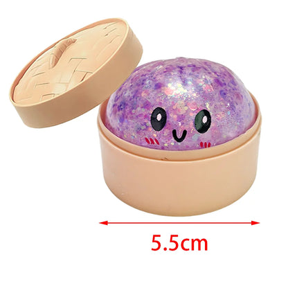 Blueberry Squeeze Sensory Stress Ball - Slow-Rebound Silicone Massage & Relaxation Toy