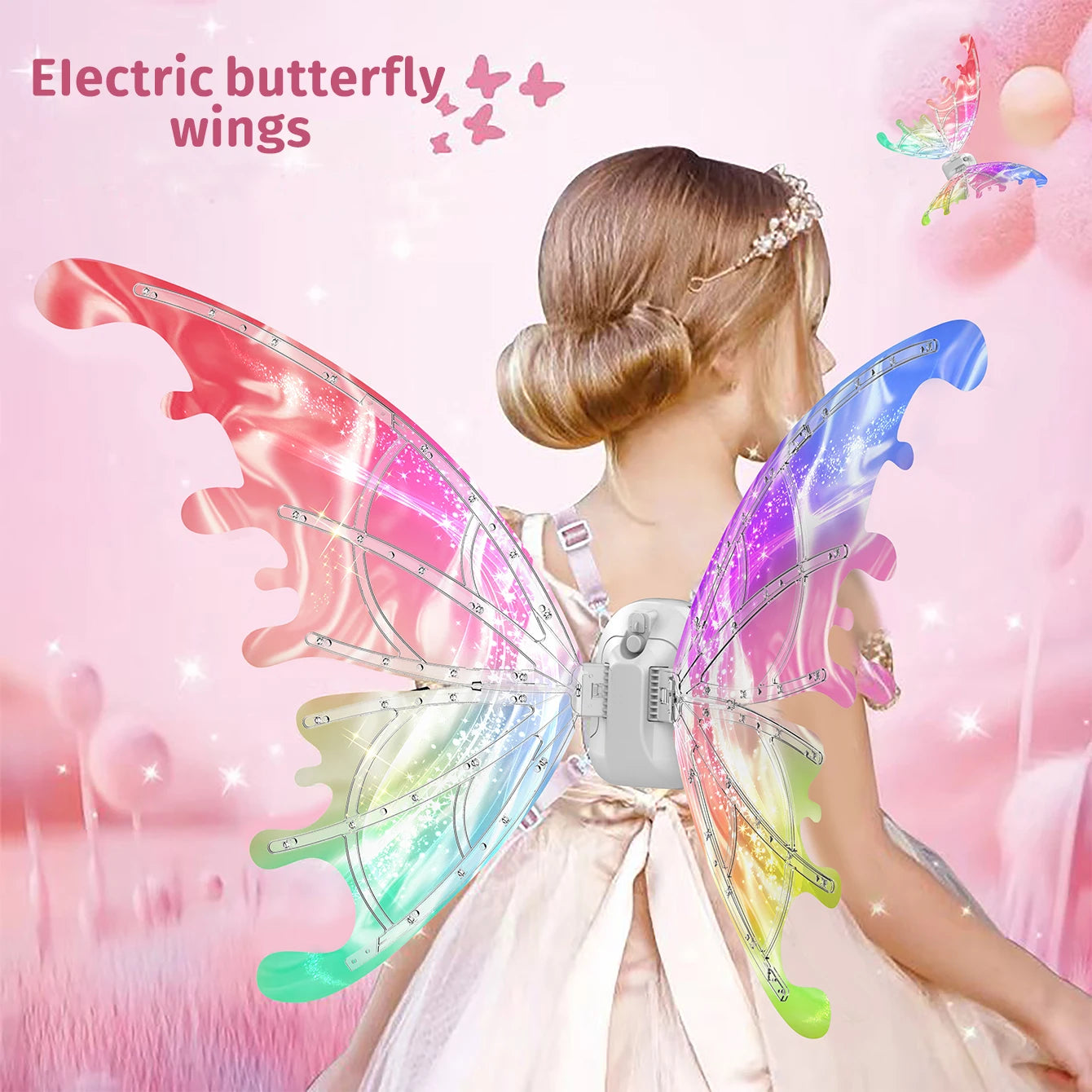 Luminous Electric Butterfly Wings – Music Fairy & Angel Costume Props Gift
