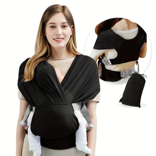 Stretchy Baby Wrap Carrier - Soft Infant Sling for Newborns & Toddlers Up to 41 lbs