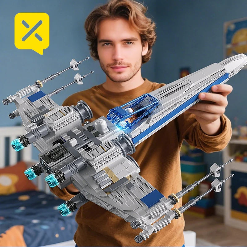 TOYLINX 1271PCS Space Fighter Jet Building Blocks — DIY MOC Model Toy | Educational Birthday & Christmas Gift for Kids