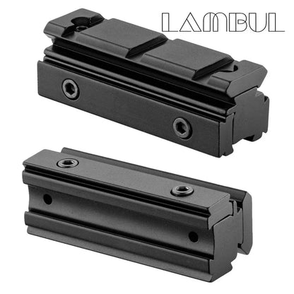 Tactical Scope Riser Mount - 11mm to 20mm Picatinny Rail Adapter for Rifle Optics