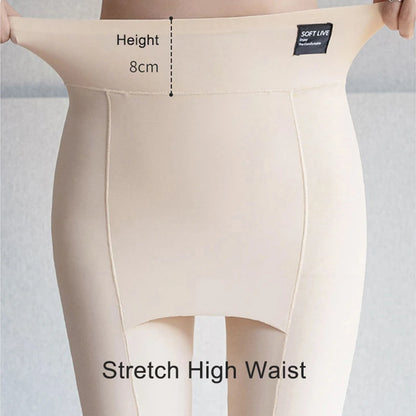 Plus Size Women's Shorts Under Skirt - Big Large Summer Seamless Protective Spandex Hip-Up Safety Pants - White Underpants