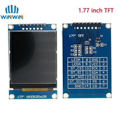 TFT LCD Display Module 0.96-2.8 Inch IPS SPI - ST7735 65K Full Color Screen for Arduino DIY Projects