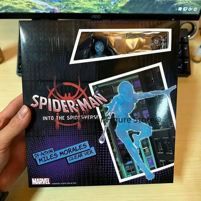 Sentinel Peter Parker Action Figure – Spider-Verse Noir PVC Collectible, Movable Miles Parker Figurine