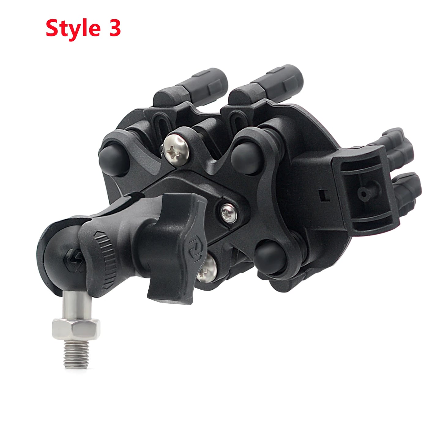 Aluminum Motorcycle Handlebar Phone Holder – Anti-Vibration Navigation & Mirror Mount Stand