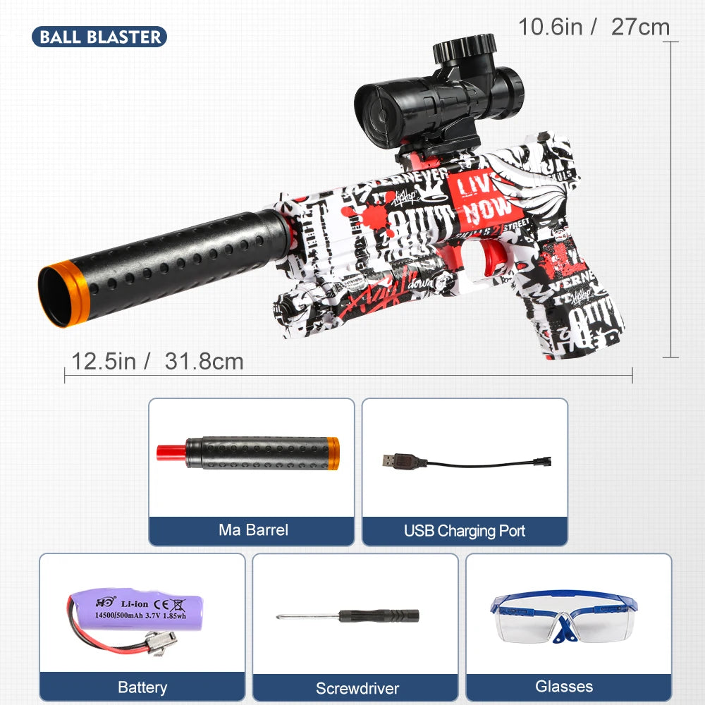 M416 Electric Blaster Gun Set, High Precision Shooting Toy for Outdoor Fun, Birthday Gift (Bullets Excluded)