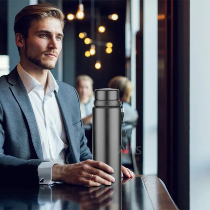 1L Thermal Water Bottle - Vacuum Insulated Stainless Steel Thermos for Hot and Cold Beverages, Ideal for Water, Tea, and Coffee