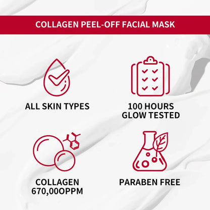 Real Collagen Wrapping Peel-Off Mask – 670,000ppm for Hydration & Elasticity