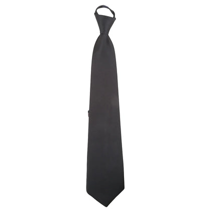 Pre-Tied Men’s Skinny Zipper Tie – 5cm Slim Necktie in Red, Black & Blue for Parties & Events