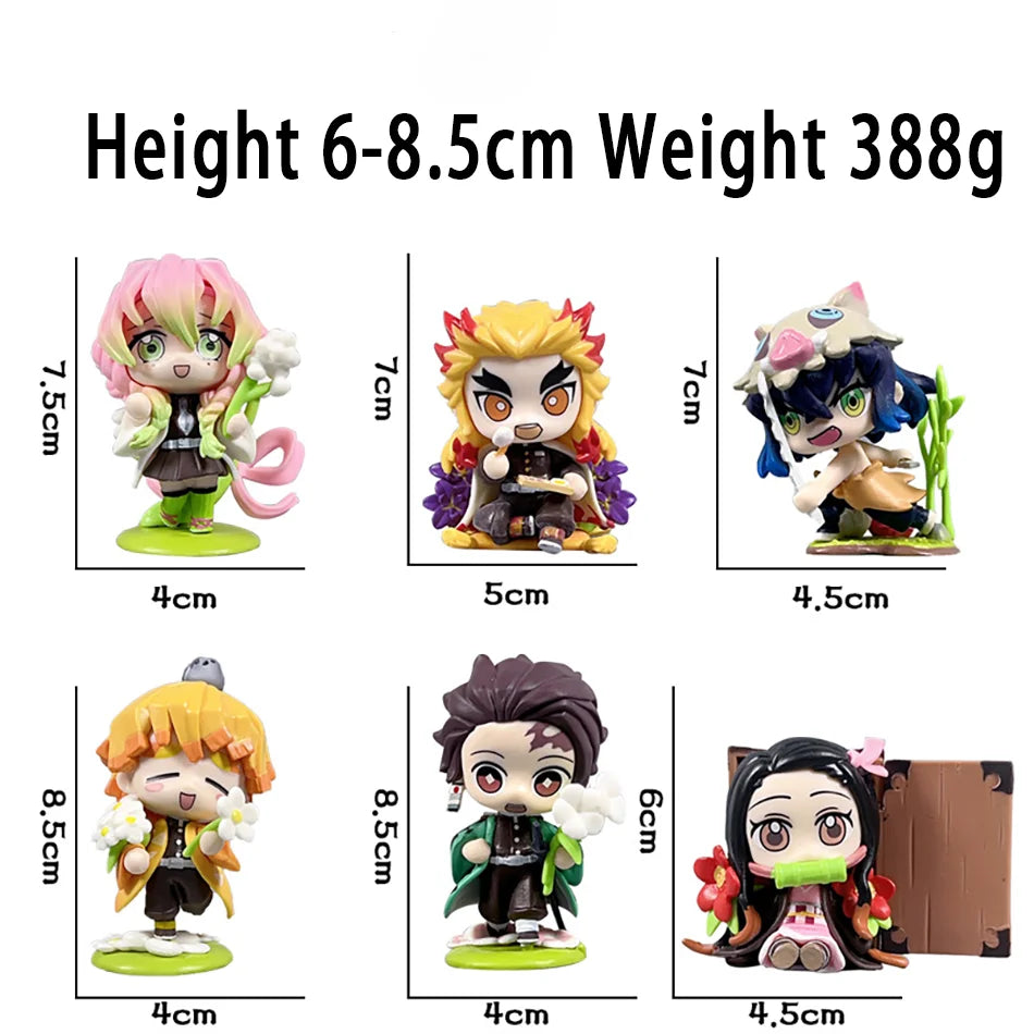 Demon Slayer Tanjiro & Nezuko Figure Blind Box – Anime Cartoon Statue Model Ornament, Creative Surprise Gift