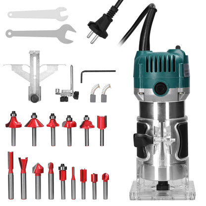Multifunctional Woodworking Electric Trimmer - Router, Milling, Engraving & Slotting Carving Tool