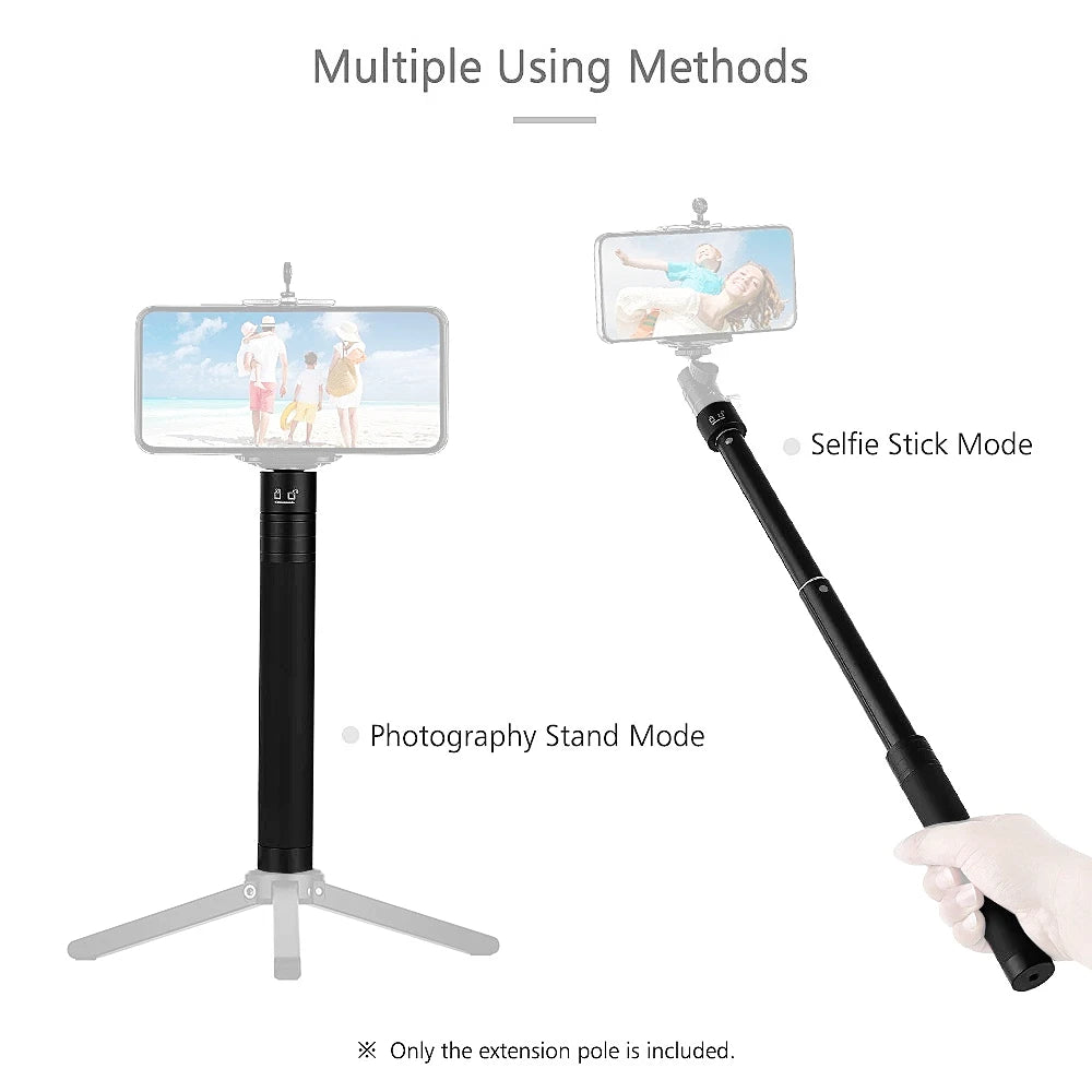 Metal Mini Tripod Stand for DJI, Zhiyun, Feiyu Gimbals & DSLR Cameras, Monopod with 1/4" Screw, Tabletop Handheld Stabilizer