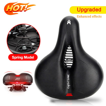 Hollow Breathable Bicycle Saddle - Shock Absorbing Comfortable MTB Road Bike Seat for Men & Women