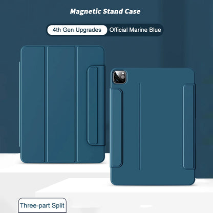 ZOYU Magnetic Smart Cover for iPad: Compatible with iPad 10, 10.9, Pro 12.9, 11 2022 - Also fits iPad Air 4/5, Mini 6 - Full Split Buckle Anti-bending Case